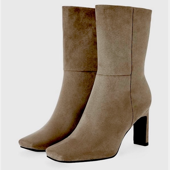 🆕 JustFab Gray Lilliana Heeled Boot - Picture 3 of 6